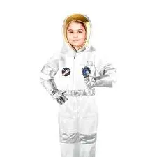 Astronaut Space Kids Costume With Golden Hood 1