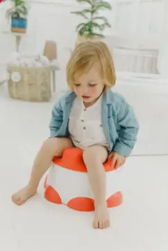 Baby Potty Trainer With Detachable Toilet Seat & Step Stool, Coral 1