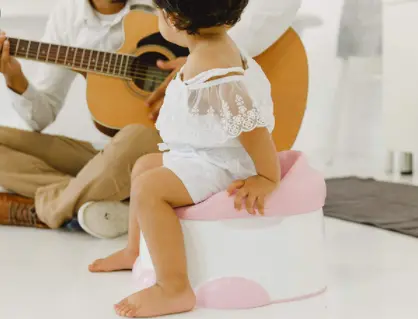Baby Potty Trainer With Detachable Toilet Seat & Step Stool, Cradle Pink 1