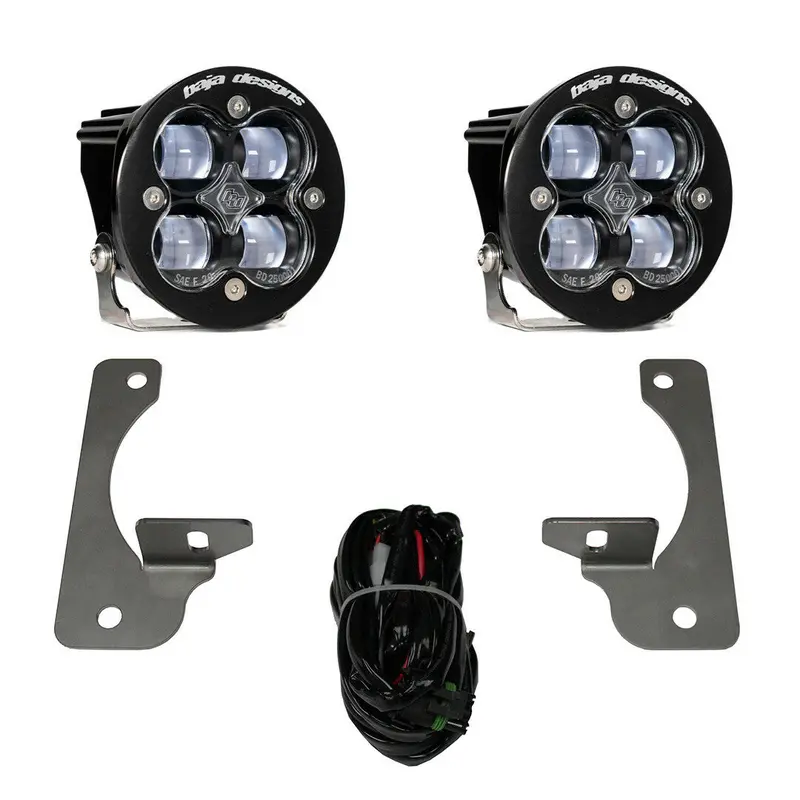 Baja Designs - 448143 - Jeep, Squadron-R Sae Amber, Led Jk (07-09), Fog Pocket Kit 1