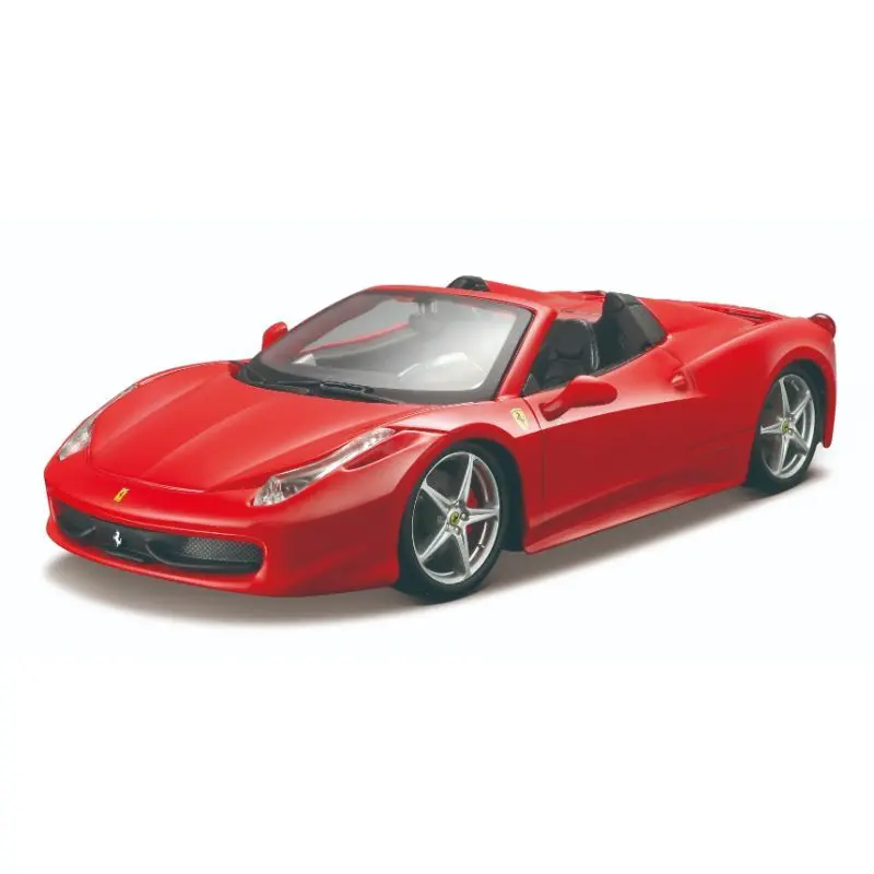 Bburago 1:24 Ferrari R & P Without Stand 458 Spider Car - Red 1