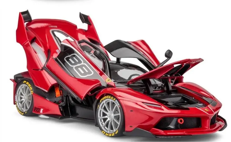 Bburago Die Cast Ferrari Fxx-K 88 Signature Series Car 1:18 Scale - Red 1