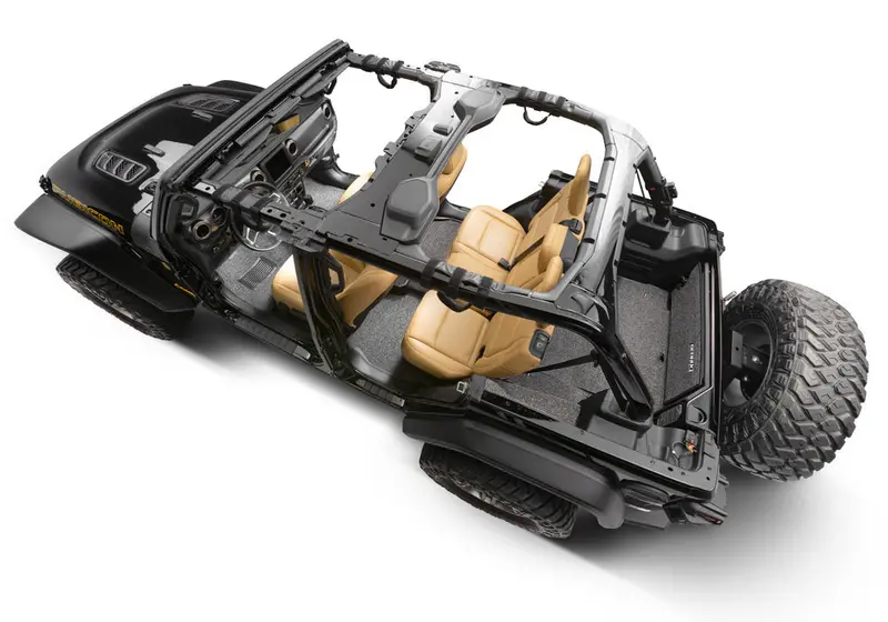 Bedrug - Bedrug Brjl18f2 Jeep Bedrug 18+ Jeep Jl 2Dr Front 2Pc Floor Kit - Brjl18f2 1