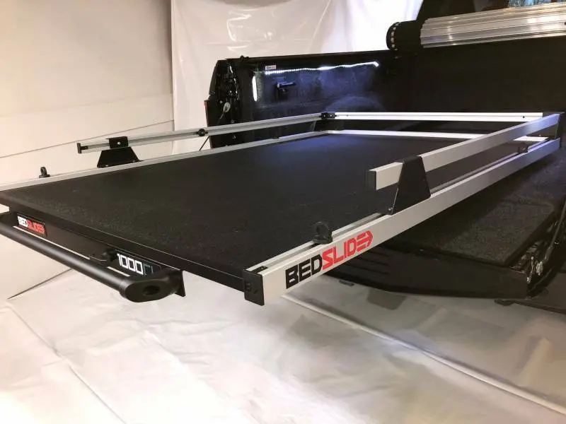 Bedslide - Bedslide Classic 73 Inch X 48 Inch Silver 6.4 Foot Dodge Ram Trucks And 6.2 Foot Toyota Trucks - 10-7348-Cls 1