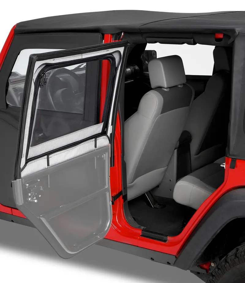 Bestop - 51793-35 - Highrock 4X4 Element Upper Fabric Half Doors 1