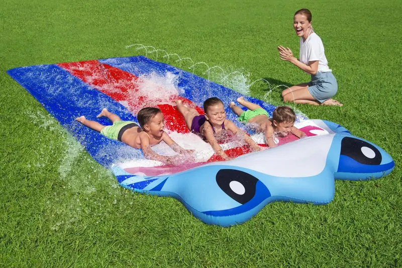 Bestway H2ogo Slide Splashy Shark 488Cm 1
