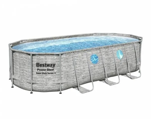 Bestway Power Steel Vista Oval Pool Set 5.49M X 2.74M X 1.22M 1
