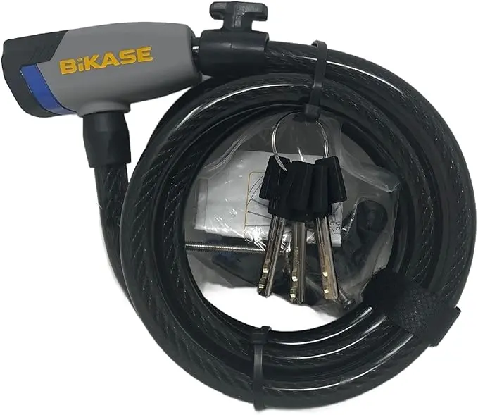 Bikase Coilkase Keymax 6' Keyed Lock 1