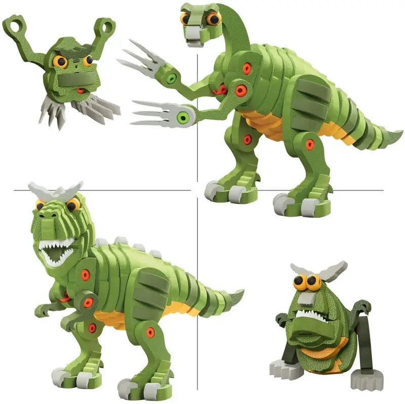 Bloco T-Rex & Triceratops 1