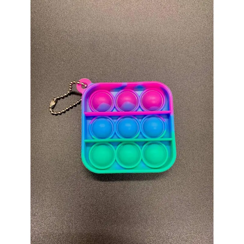 Bubble Popper Keychain Square Fidget (Camouflage) 1