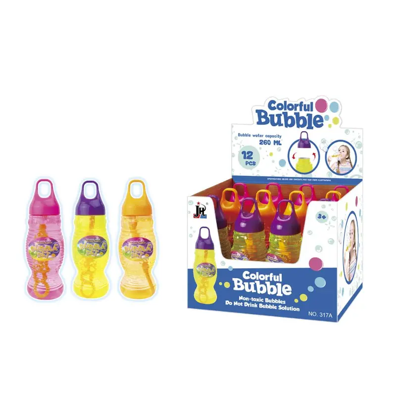 Bubble Refill Solution 260 Ml Per Bottle 12 Bottle Per Box For Bubble Machine, Bubble Gun Blower 1