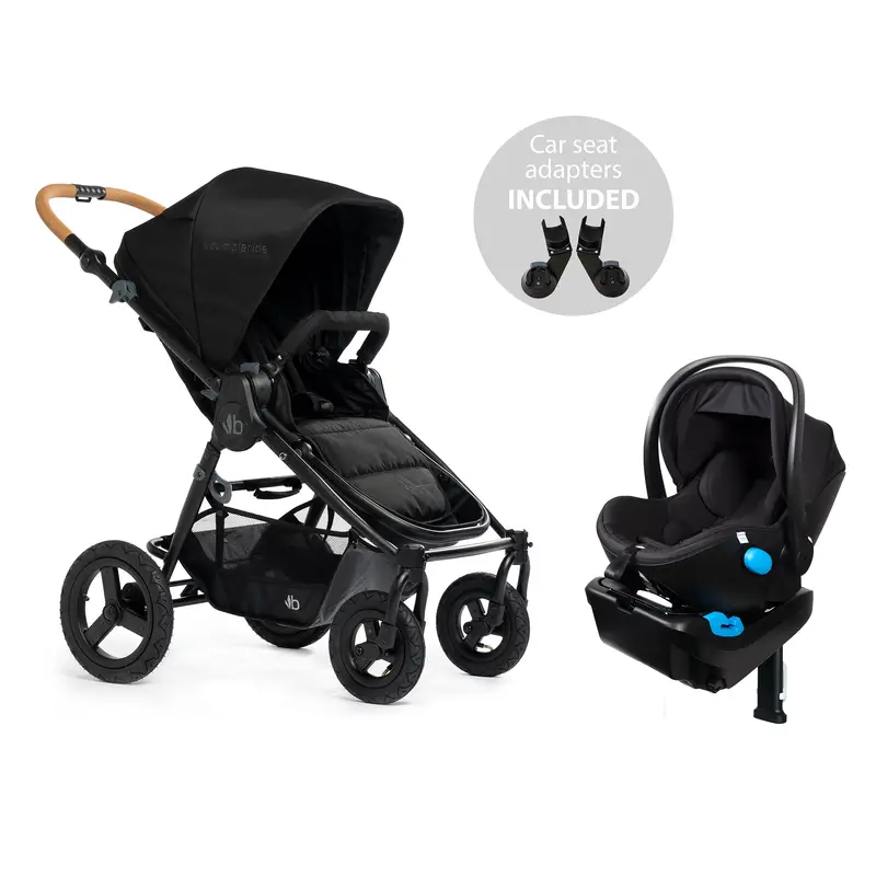 Bumbleride Era Black + Clek Liing Railroad Ziip Travel System 1