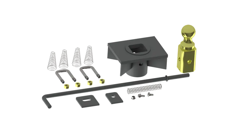 B&W - B&W Trailer Hitches Gnrk1500 Turnoverball One-Piece Kit For Flatbeds 1