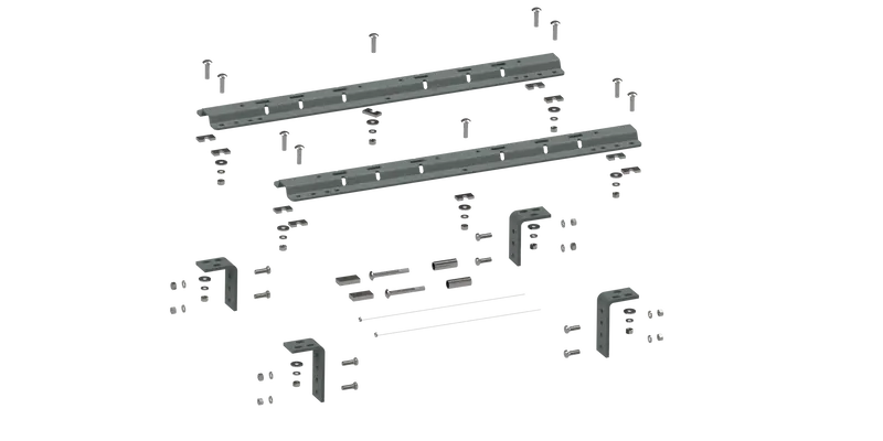 B&W - B&W Trailer Hitches Rvr3200 Universal Mounting Rails For 5Th Wheel Hitches 1