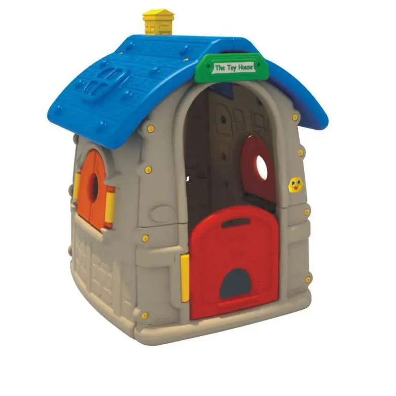 Children Plastic Playhouse Blue And Gray 1