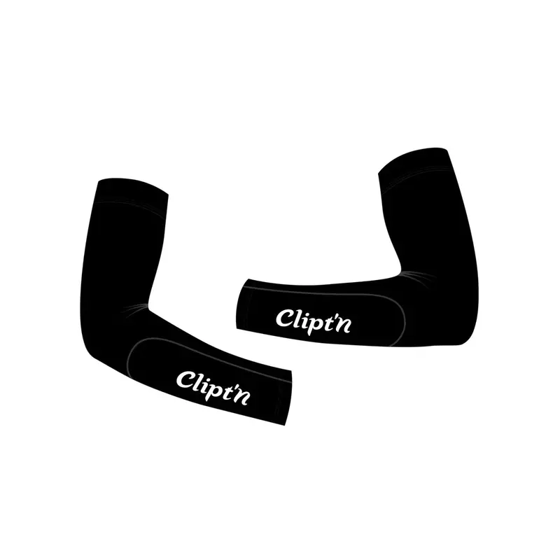 Clipt'n Women's Unite Arm Warmers Black/Grey Logo 1