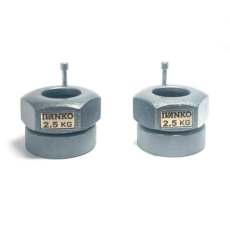 Co-2.5Kg Olympic Pressure Ring Collar - Grey - Pair 1