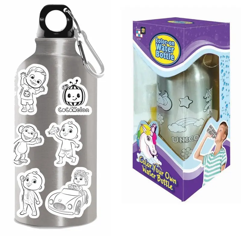 Cocomelon Color Your Own Water Bottle 1