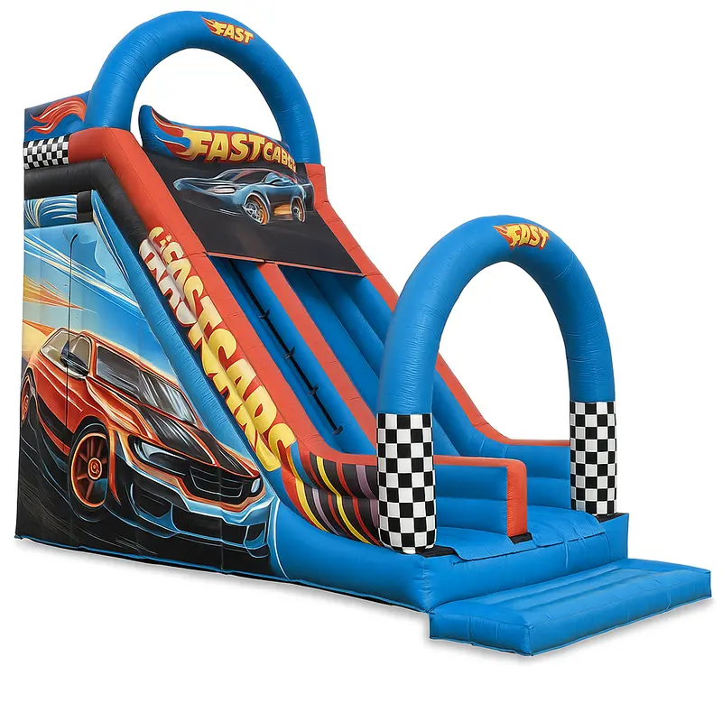 Commercial Inflatable Racing Slide For Kids – Extra-Large Car Theme, Durable Event-Grade Quality 1