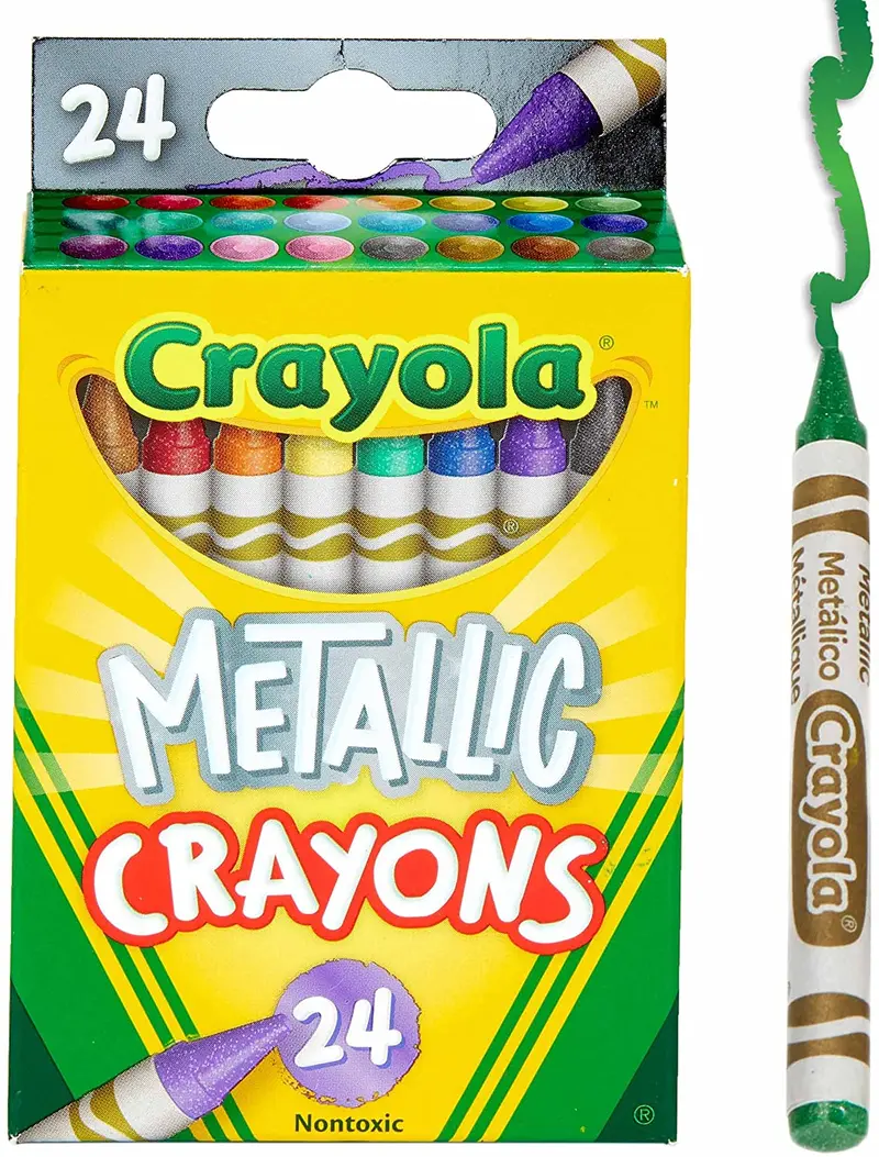 Crayola - 24 Ct. Metallic Crayons 1