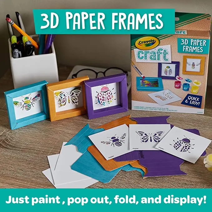 Crayola Craft 3D Paper Frames Craft Kit 1