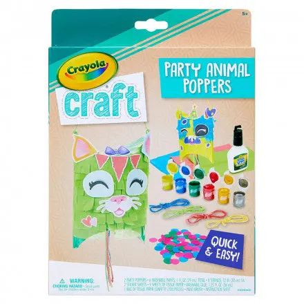 Crayola Craft Confetti Party Poppers, Animal Craft For Kids 1