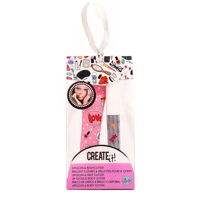 Create It! Lip Gloss & Body Glitter Gold&Silver 1