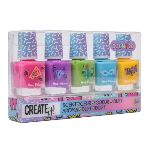 Create It! Nail Polish Scented 5-Pack Display 1
