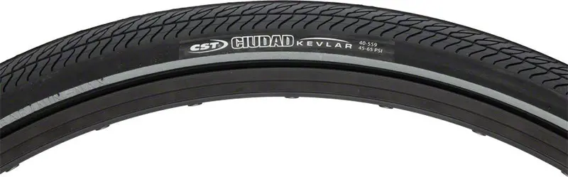 Cst Ciudad Tire - 700 X 32, Clincher, Wire, Black, Aramid Puncture Protection 1