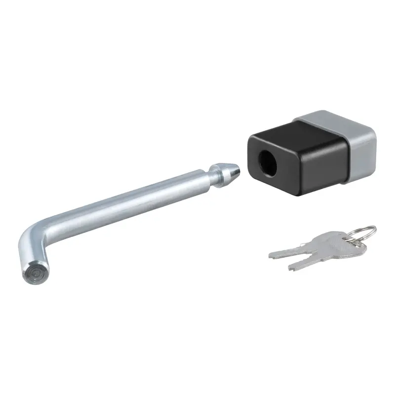Curt - 1/2" Hitch Lock (1-1/4" Receiver, Deadbolt, Chrome) - 23020 1
