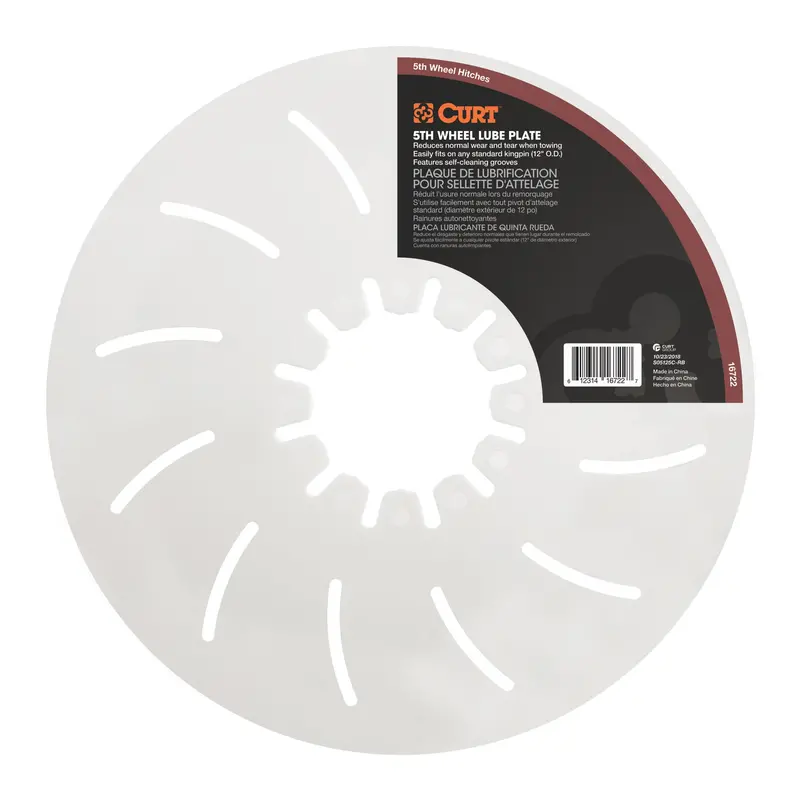 Curt - 12" 5Th Wheel Lube Plate - 16722 1