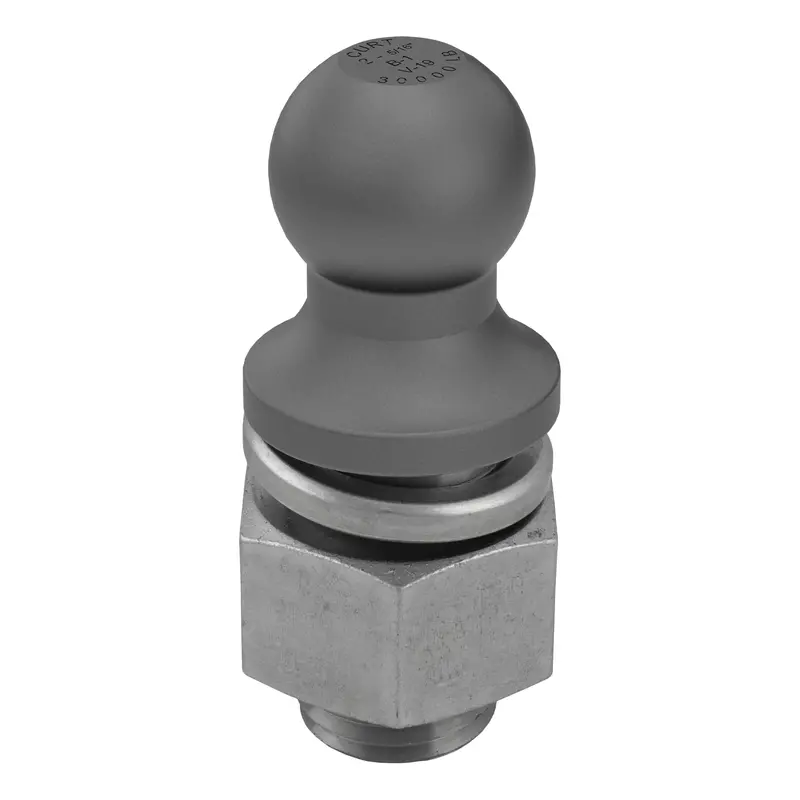 Curt - 2-5/16" Trailer Ball (2" X 3-1/2" Shank, 30,000 Lbs., Raw Steel) - 40088 1