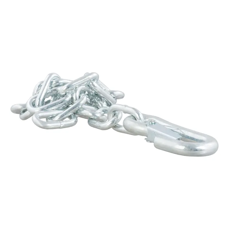 Curt - 27" Safety Chain With 1 Snap Hook (5,000 Lbs, Clear Zinc) - 80313 1