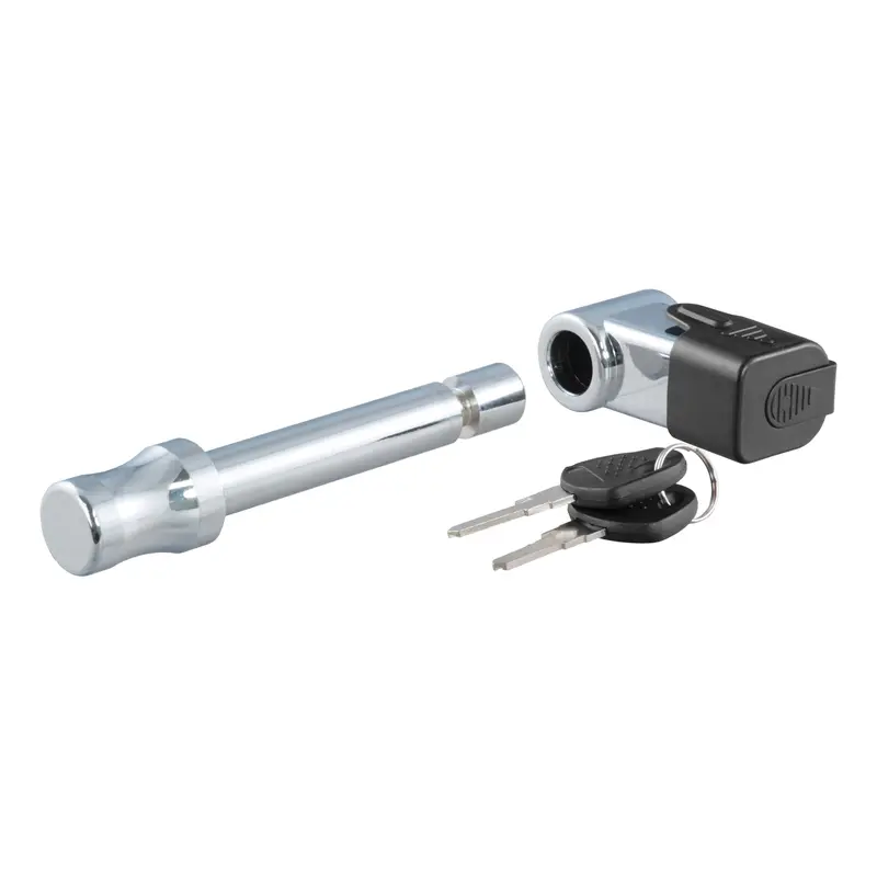 Curt - 5/8" Hitch Lock (2" Receiver, Right-Angle, Chrome) - 23510 1