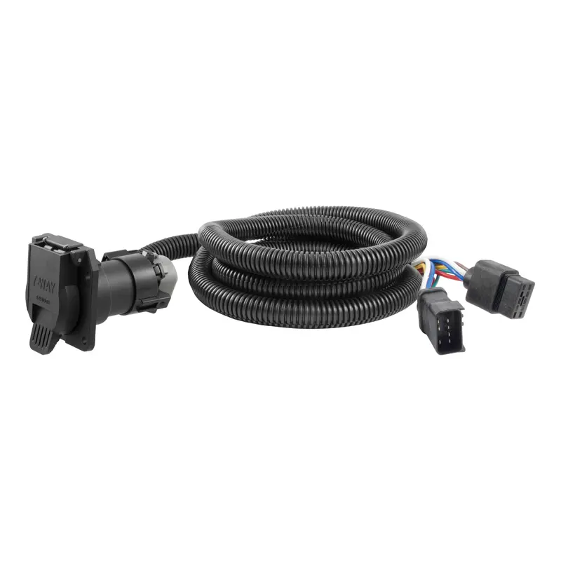 Curt - 7' Custom Wiring Extension Harness (Adds 7-Way Rv Blade To Truck Bed) - 56071 1