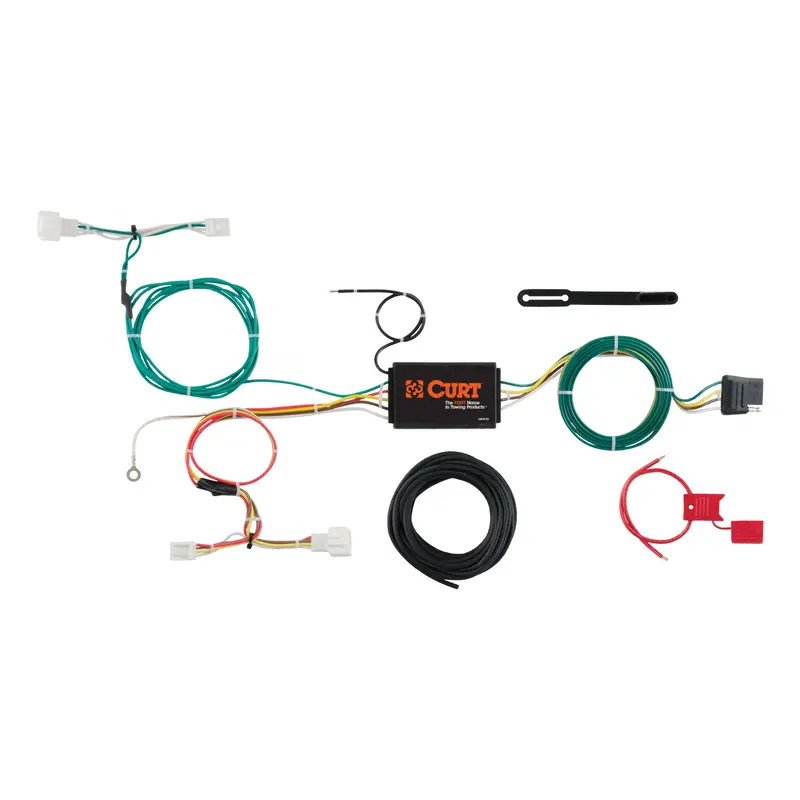 Curt - Custom Wiring Harness, 4-Way Flat Output, Select Honda Hrv - 56284 1