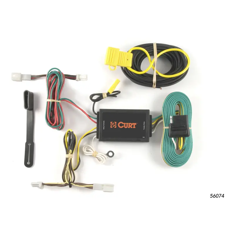 Curt - Custom Wiring Harness, 4-Way Flat Output, Select Infiniti Fx35, Fx37, Fx50, Qx70 - 56074 1