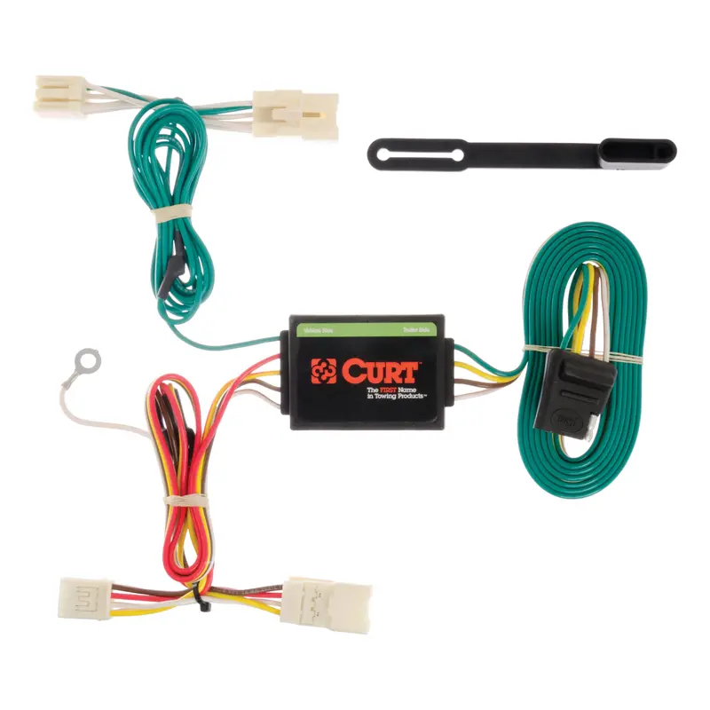 Curt - Custom Wiring Harness, 4-Way Flat Output, Select Kia Rio Sedan - 56157 1