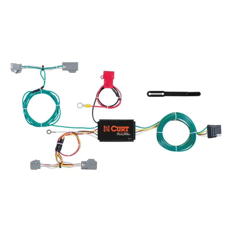 Curt - Custom Wiring Harness, 4-Way Flat Output, Select Volvo Xc90 - 56285 1