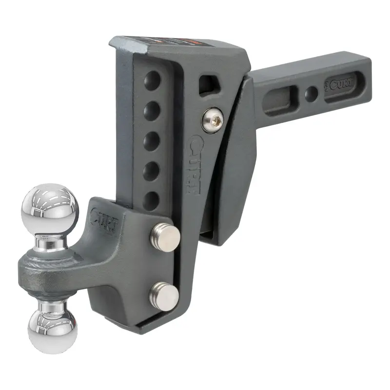 Curt - Rebellion Xd Adjustable Cushion Hitch (2" Shank, 2", 2-5/16" Balls, 15K) - 45951 1