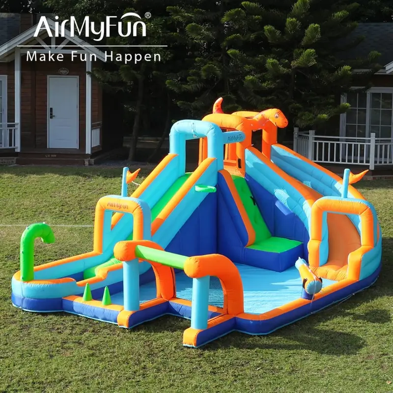 Customizable Inflatable Bounce House With Slide For Kids – Durable Oxford Fabric Bouncy Castle For Home Use, Parties, And Backyard Fun Ages Up To 4 1
