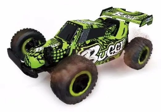 D-Power - Remote Controlled Cross Country Car 1:16 2.4G R/C - Buggy-Green 1