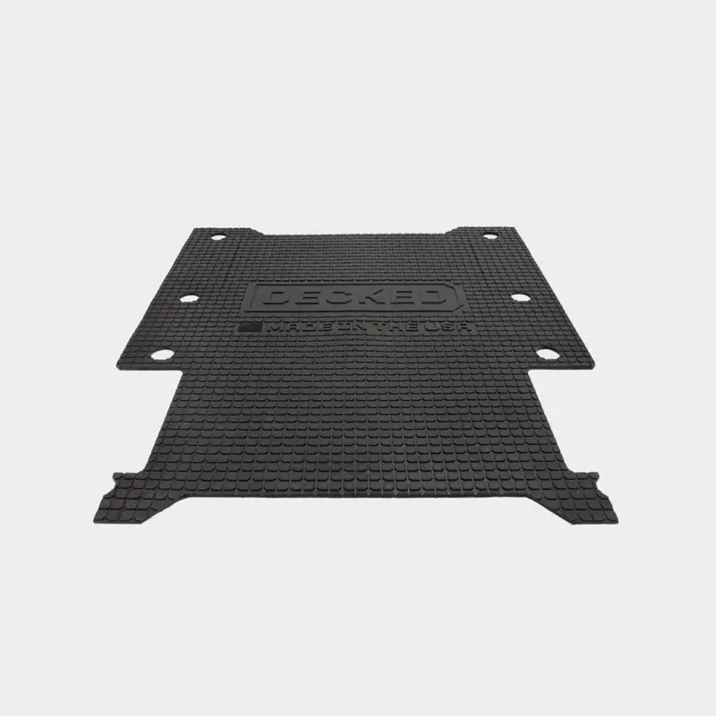 Decked - Battle Mat Midsize Short - Durable Rubber Mat For Top Of Midsize Short Vy Drawer Systems - A0078-Bmys-Blk 1