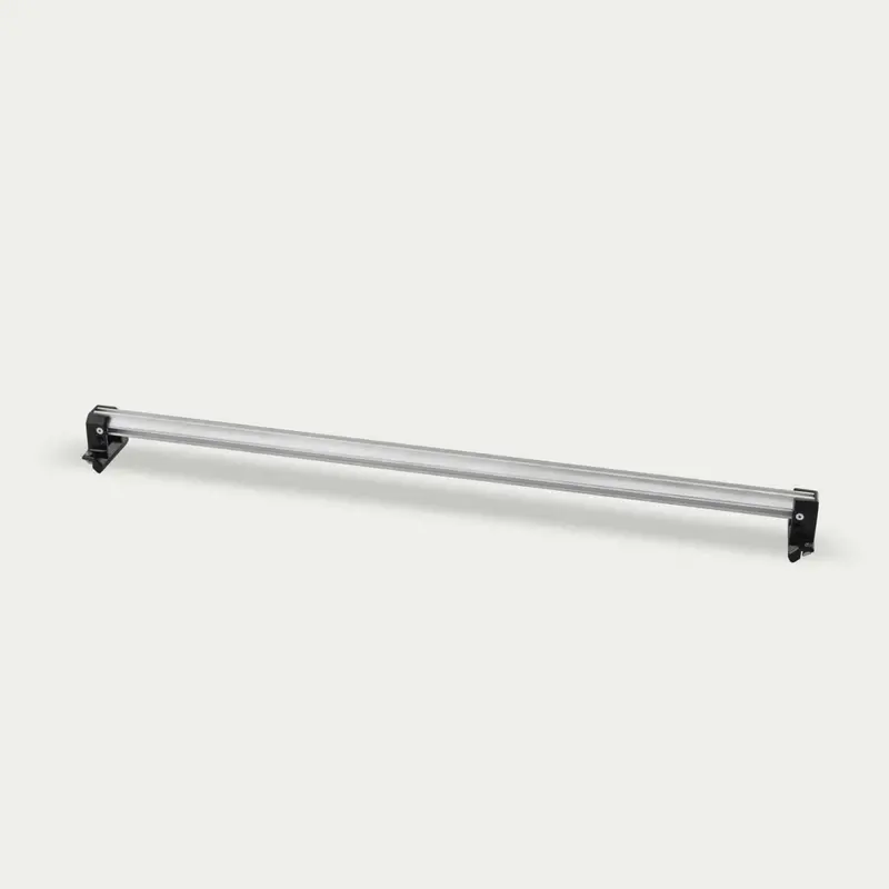Decked - Double Cross Bar For 48" Wide Cargoglide 2.0 - Two (2) Cross Bars, Two (2) Footer Kits - C0054-2Bar48-Alm 1