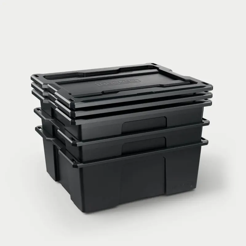 Decked - Payloader 32 - D-Co Bin With Snap On Lid - One (1) - All Black - A0041-Dbin-Blk 1