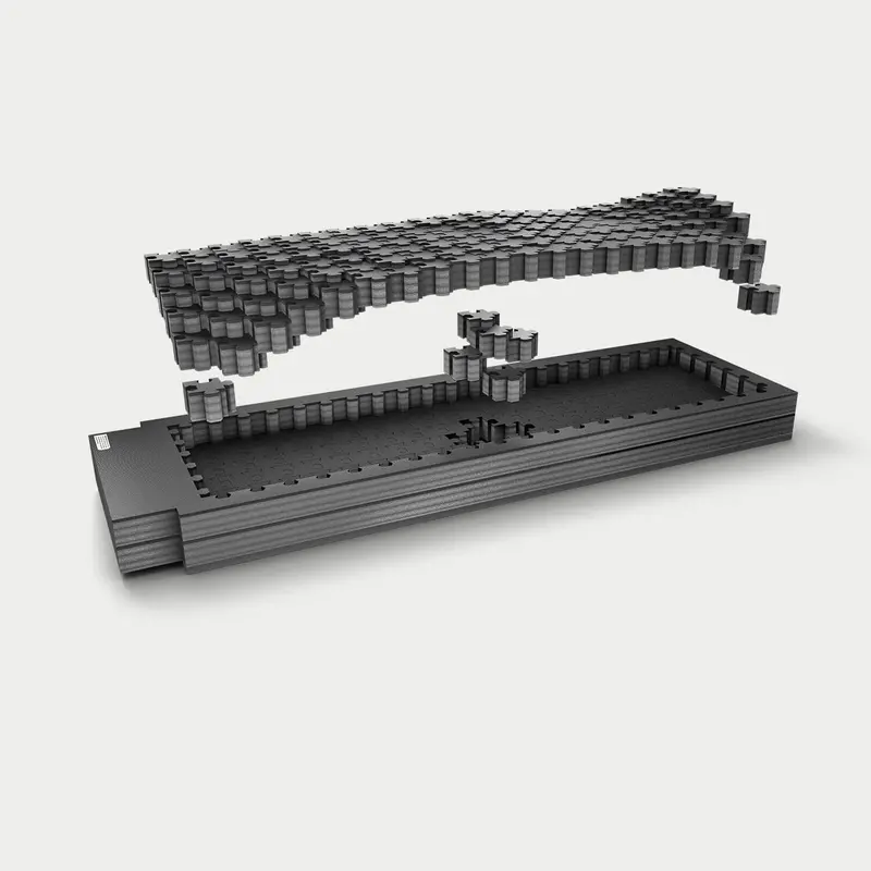 Decked - Piecekeeper Puzzlefoam ™ For Piu Drawer Systems - 3 Layer Puzzlefoam™ + Braces - A0154-Pzfm-Piu 1