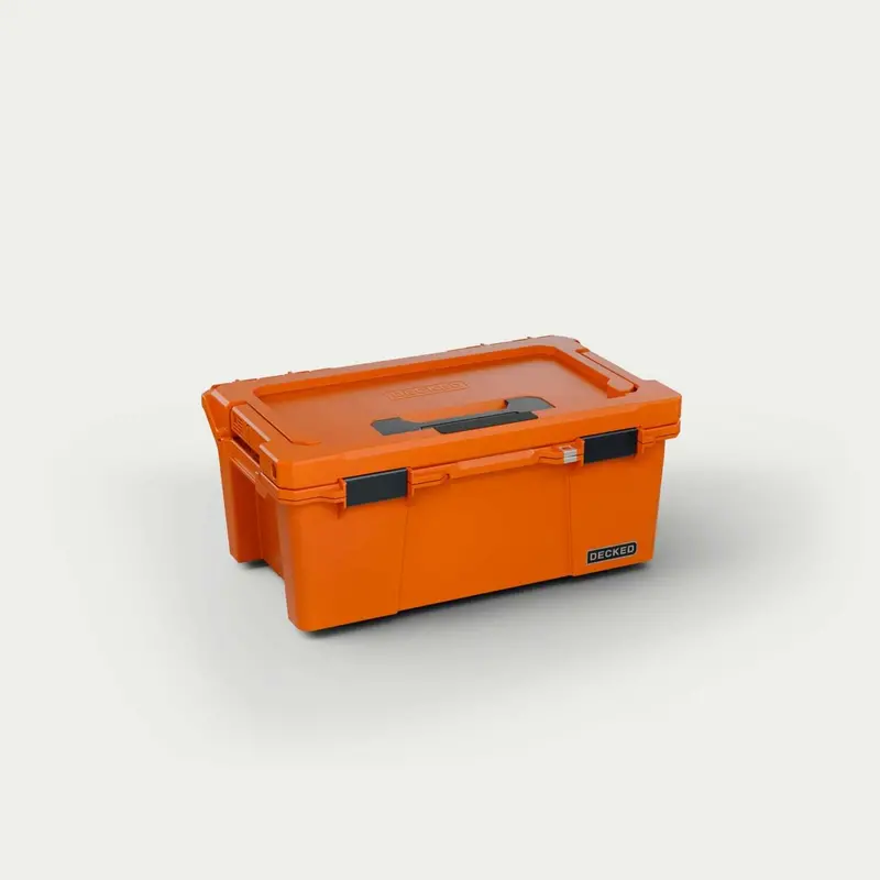 Decked - Sixer 16 - D-Co Case - Includes One (1) D-Co Tray  - Blaze Orange With Black Latches  - A0010-Sixr-Org 1