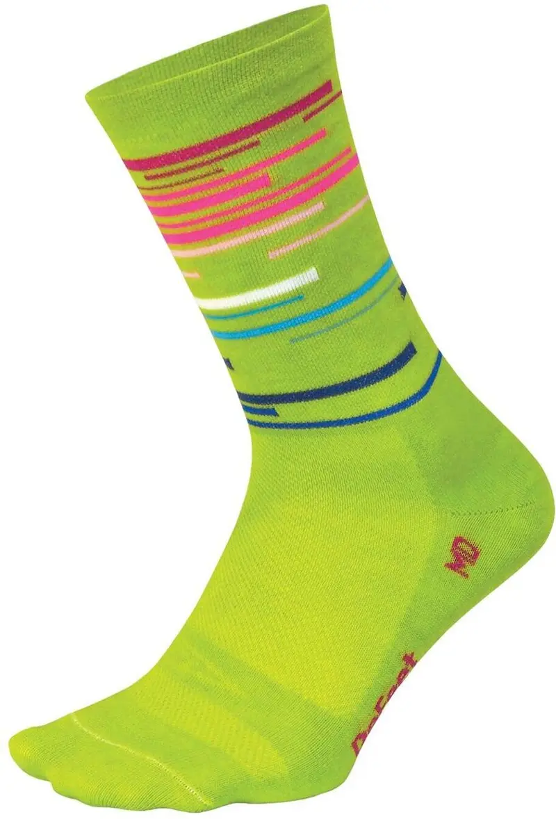 Defeet Wooleator Comp 6" Limelight Socks 1