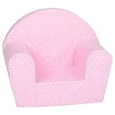 Delsit Arm Chair - Pink Polka Dots 1