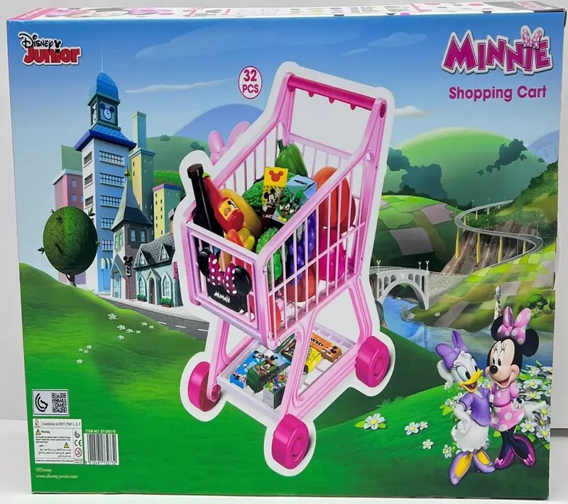 Disney Mickey Minnie Mouse Children's Shopping Cart ,Supermarket Kitchen Trolley 1